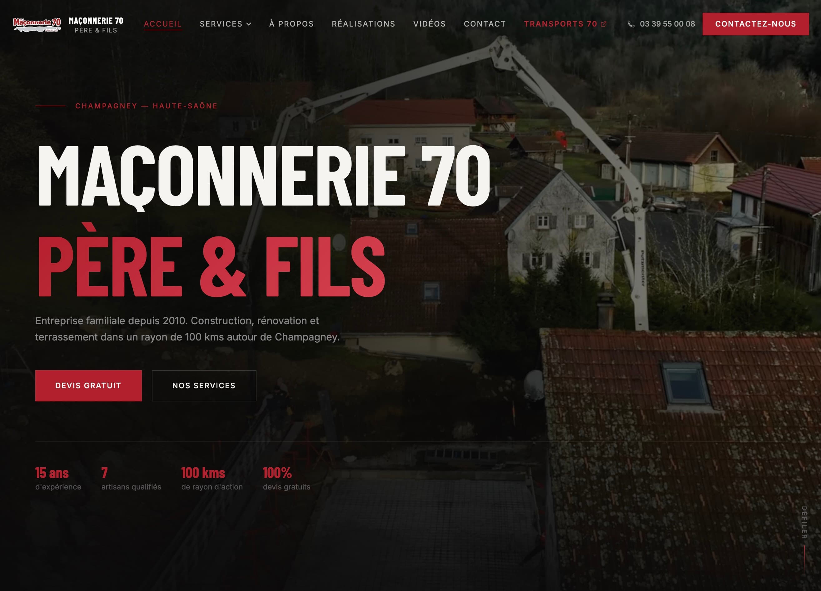 Maçonnerie 70
