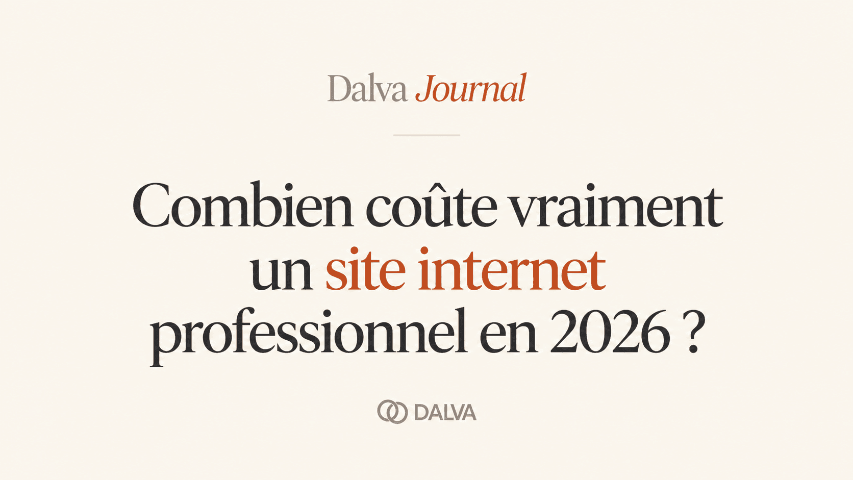 Combien coûte vraiment un site internet professionnel en 2026 ?